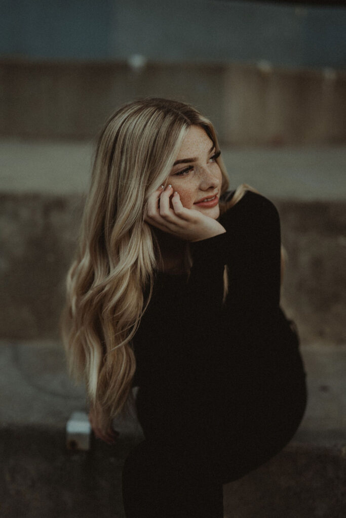 stunning portrait during a senior session
