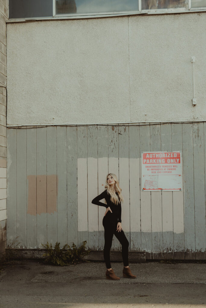 city senior portrait session