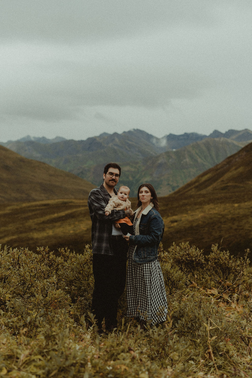 cute family portrait at hatcher pass