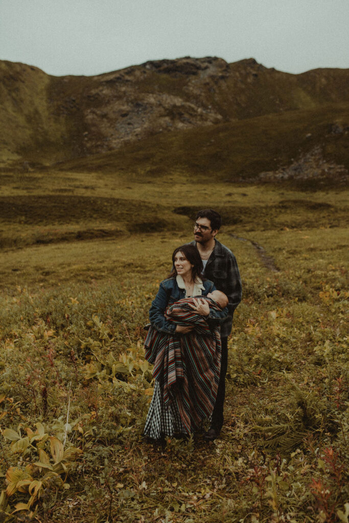 mountain family session in alaska 