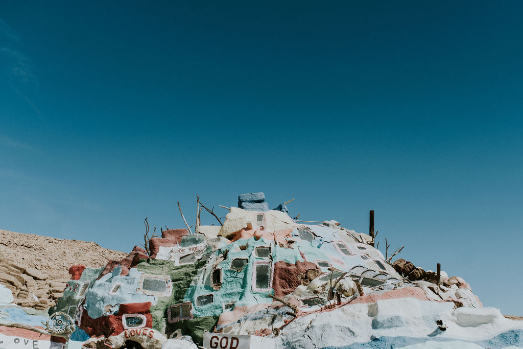 stunning salvation mountain