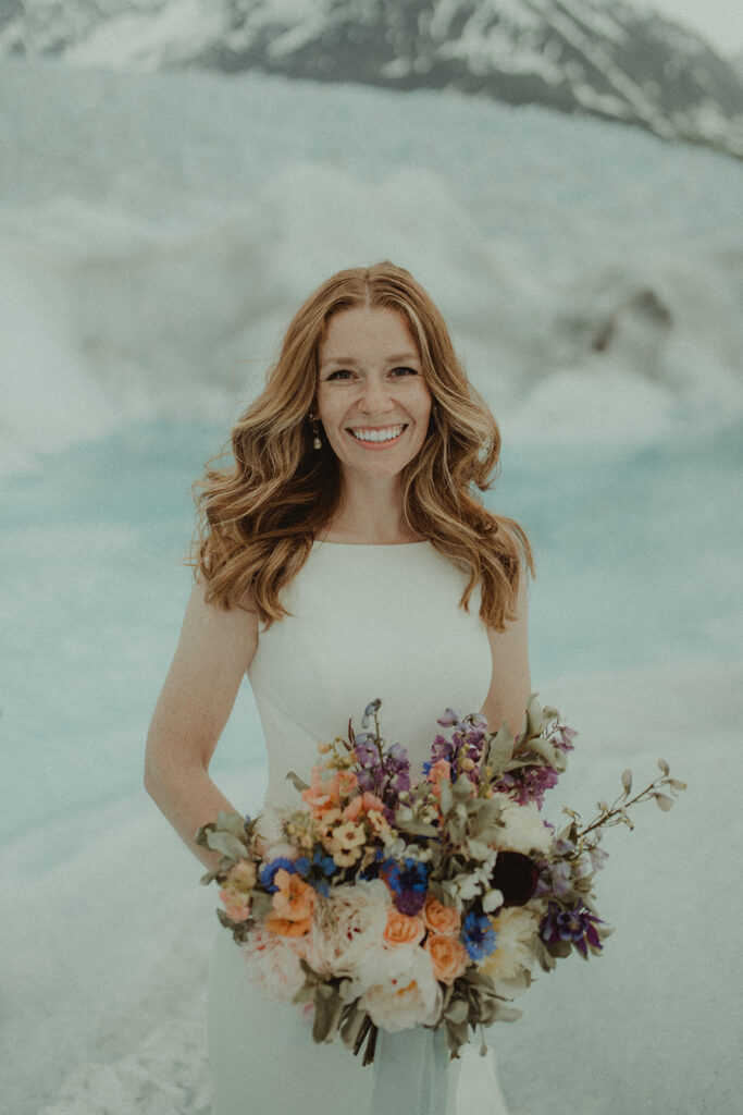 beautiful portrait of the bride