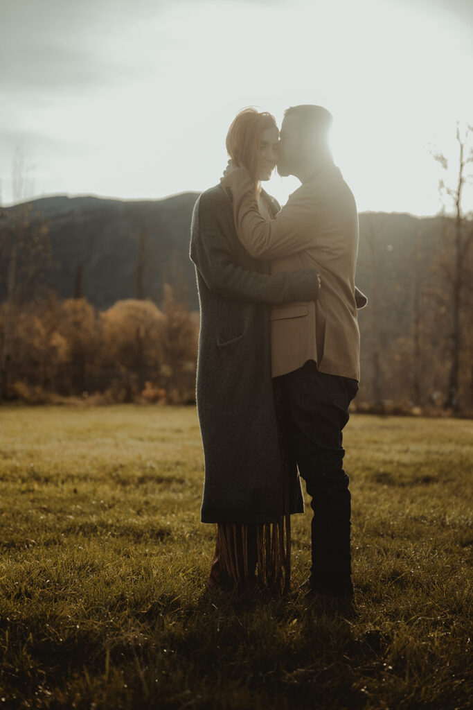 golden hour couple portrait