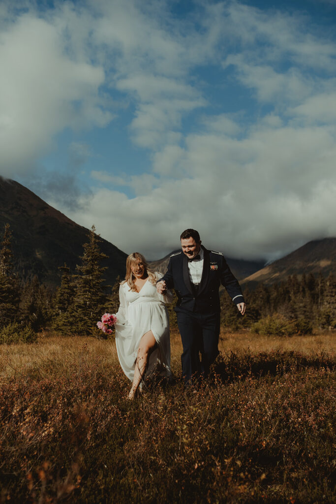 cute picture of the bride and groom
