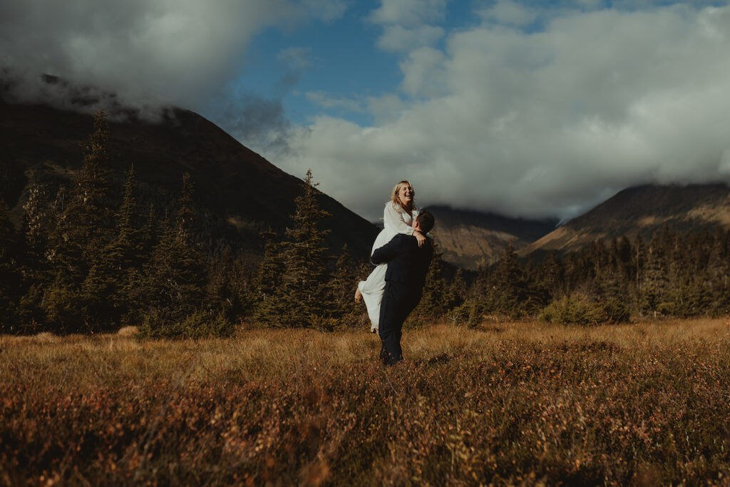 Intimate & Romantic Elopement in Girdwood, AK