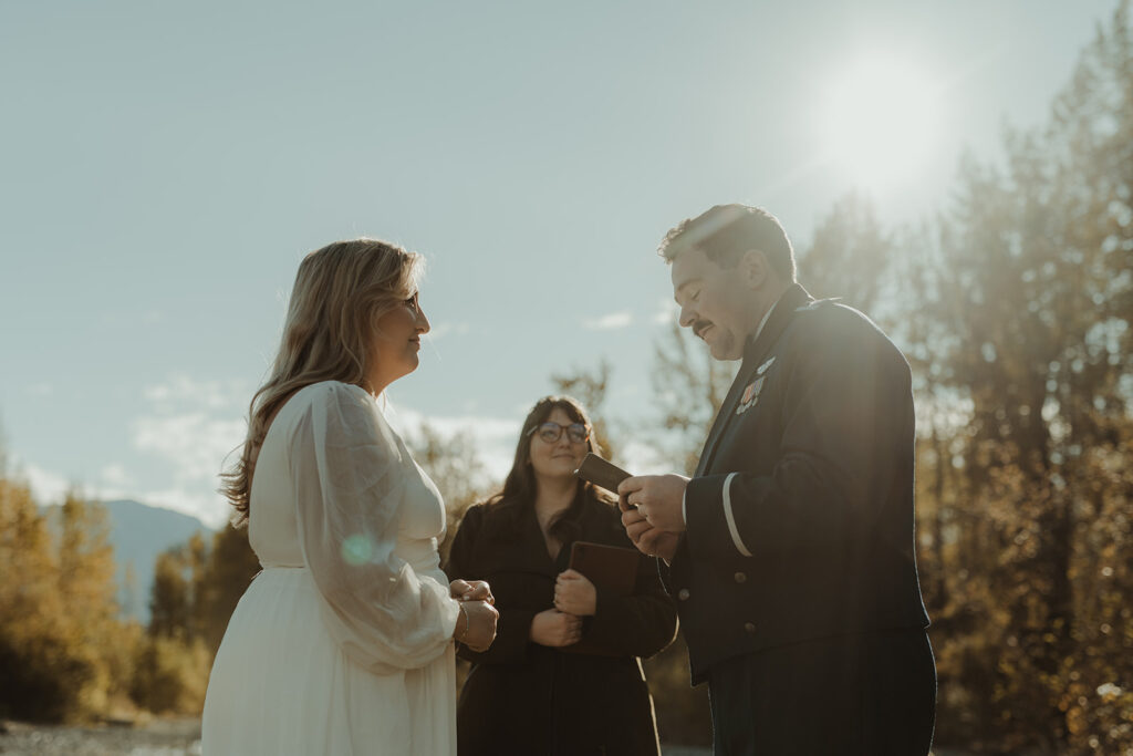 golden hour elopement photoshoot