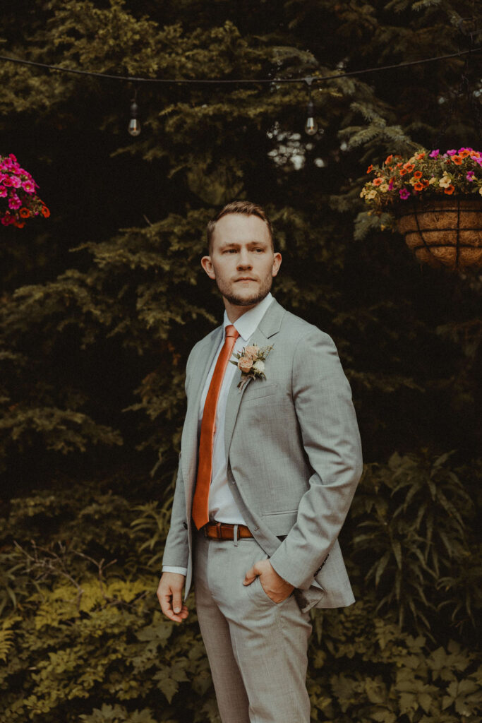 groom before the wedding ceremony