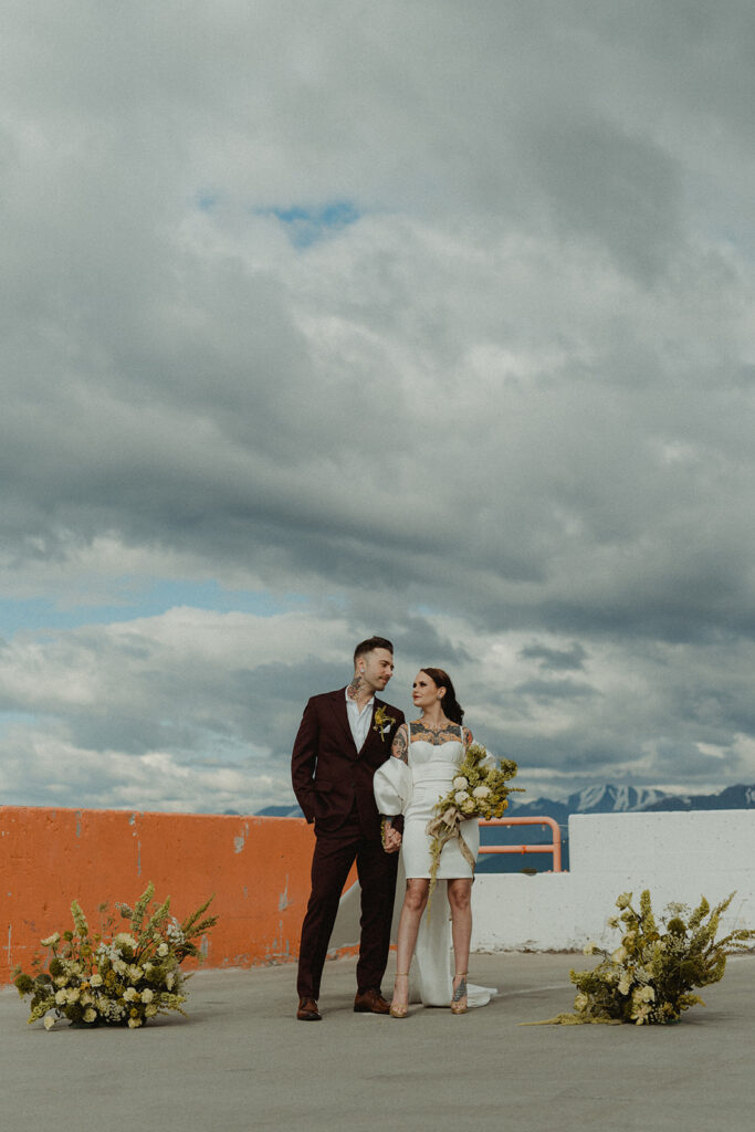 Edgy and Modern City Elopement in Anchorage, AK