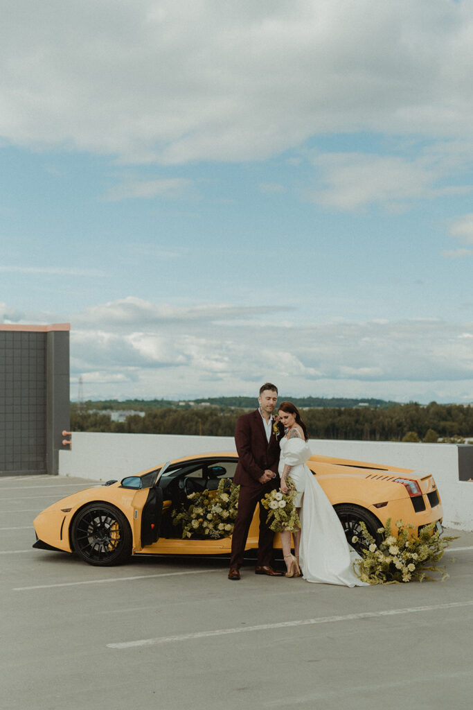 Edgy and Modern City Elopement in Anchorage, AK