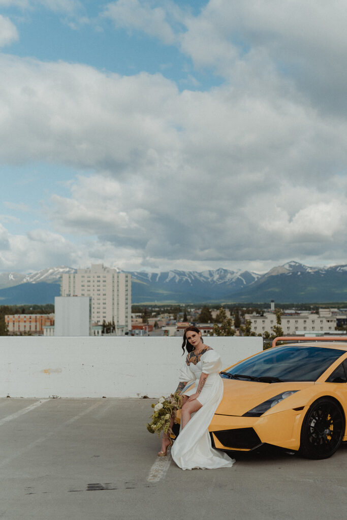 Edgy and Modern City Elopement in Anchorage, AK