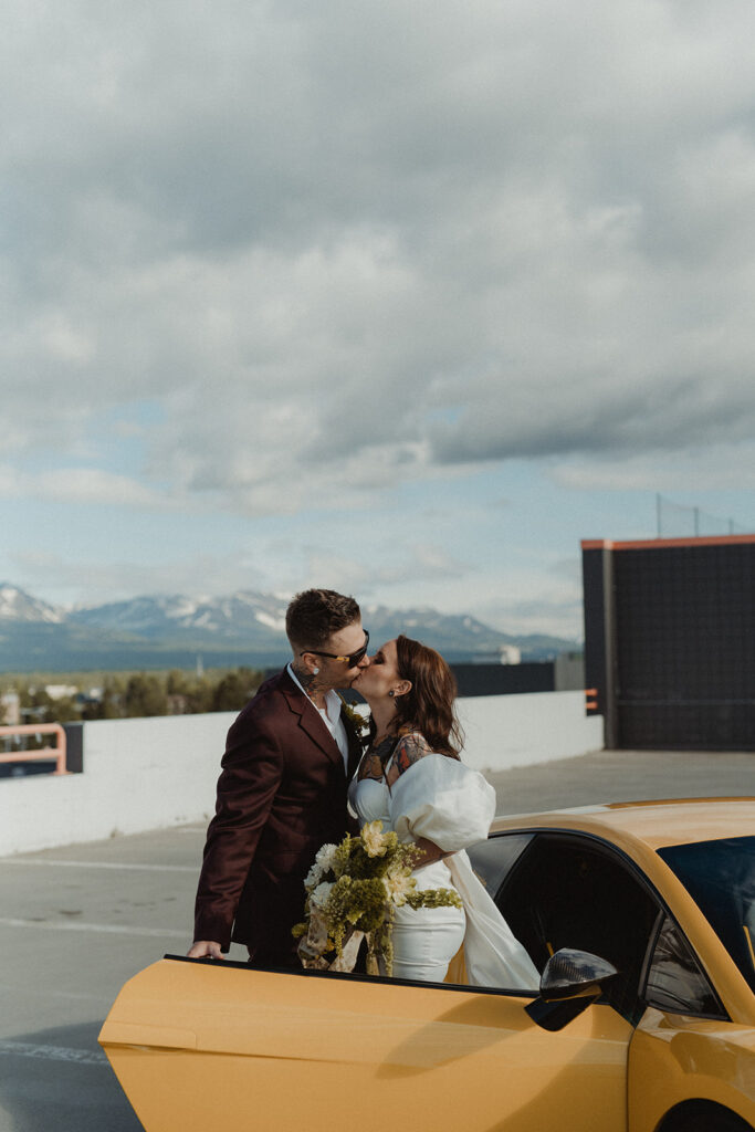 Edgy and Modern City Elopement in Anchorage, AK