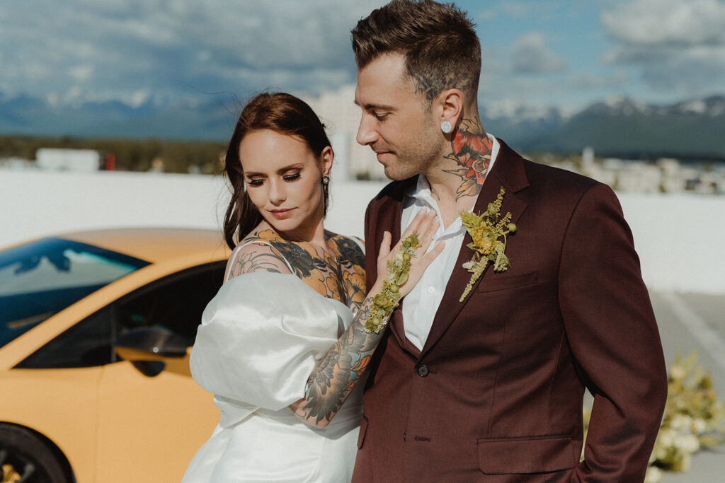 Edgy and Modern City Elopement in Anchorage, AK