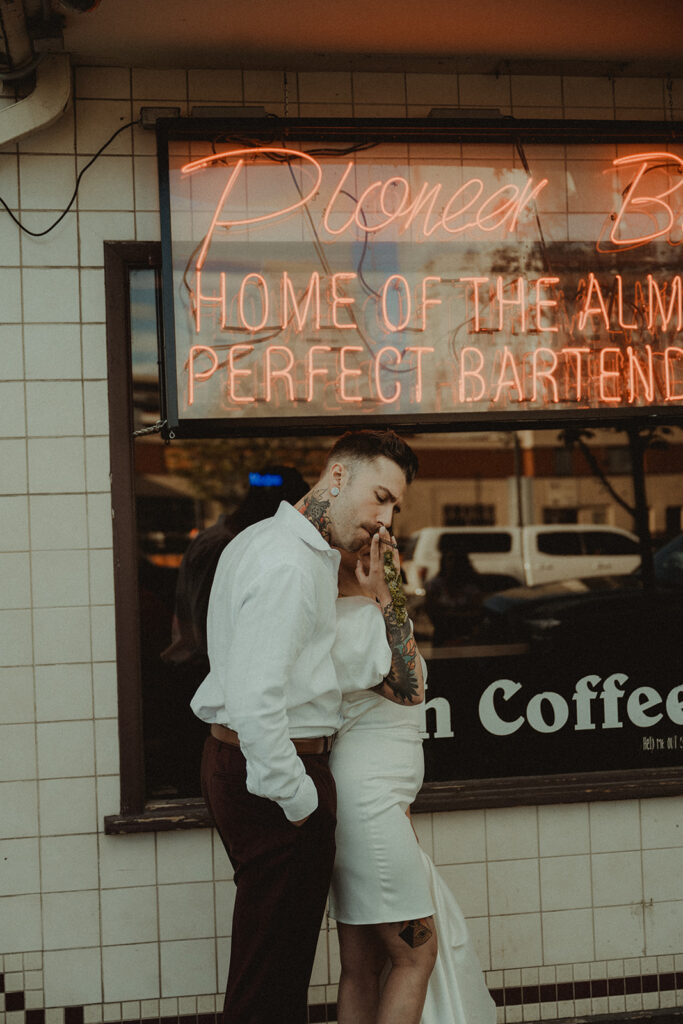 Edgy and Modern City Elopement in Anchorage, AK