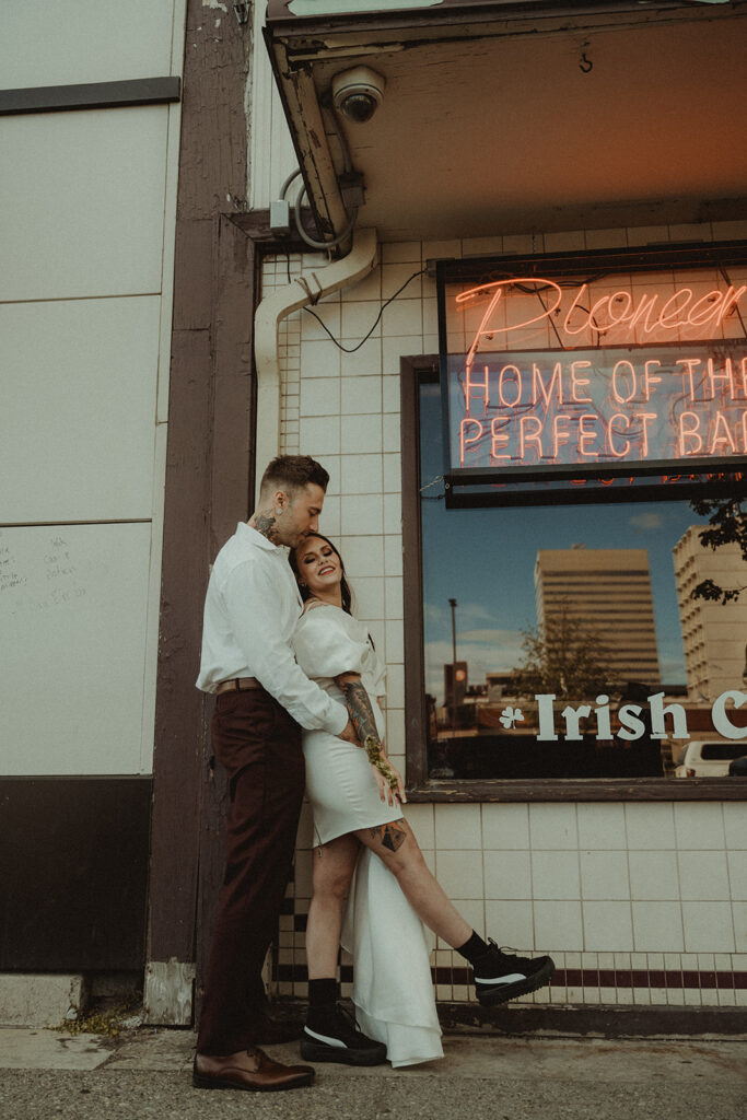 Edgy and Modern City Elopement in Anchorage, AK