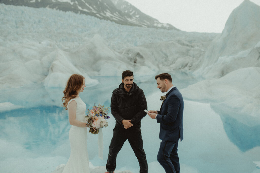 bride and groom at their beautiful wedding ceremony