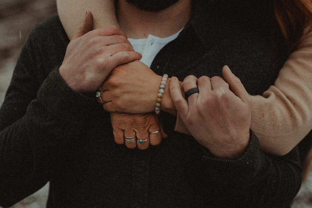 Winter Couples Shoot in Hatcher Pass, AK