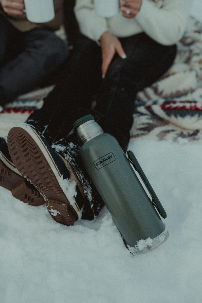 adventurous engagement session in alaska