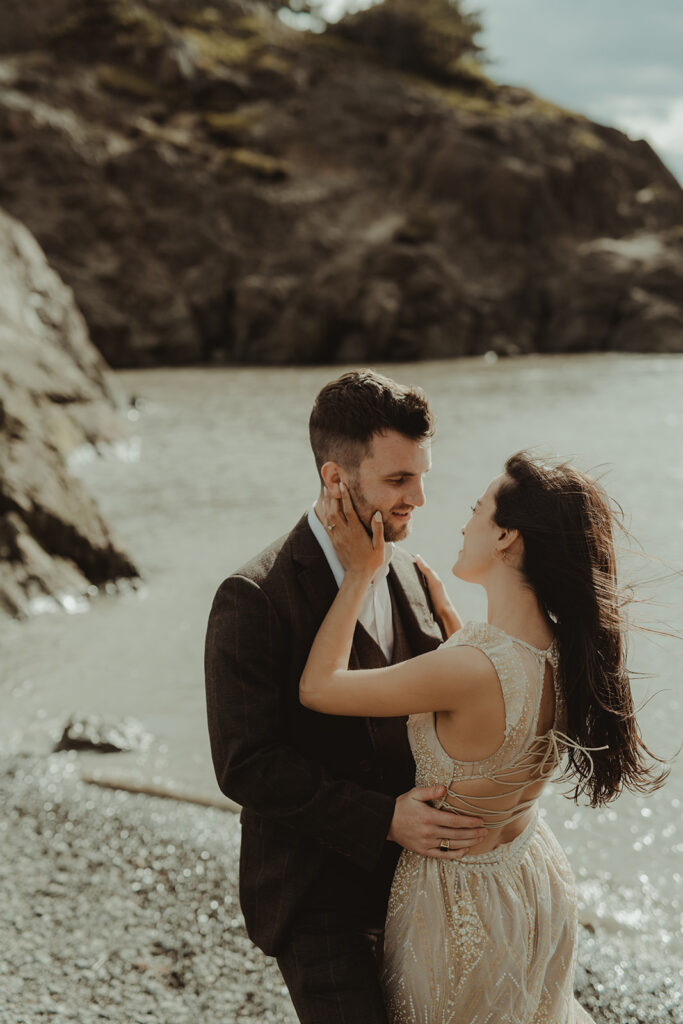 couple at their Fun & Spontaneous Engagement Session