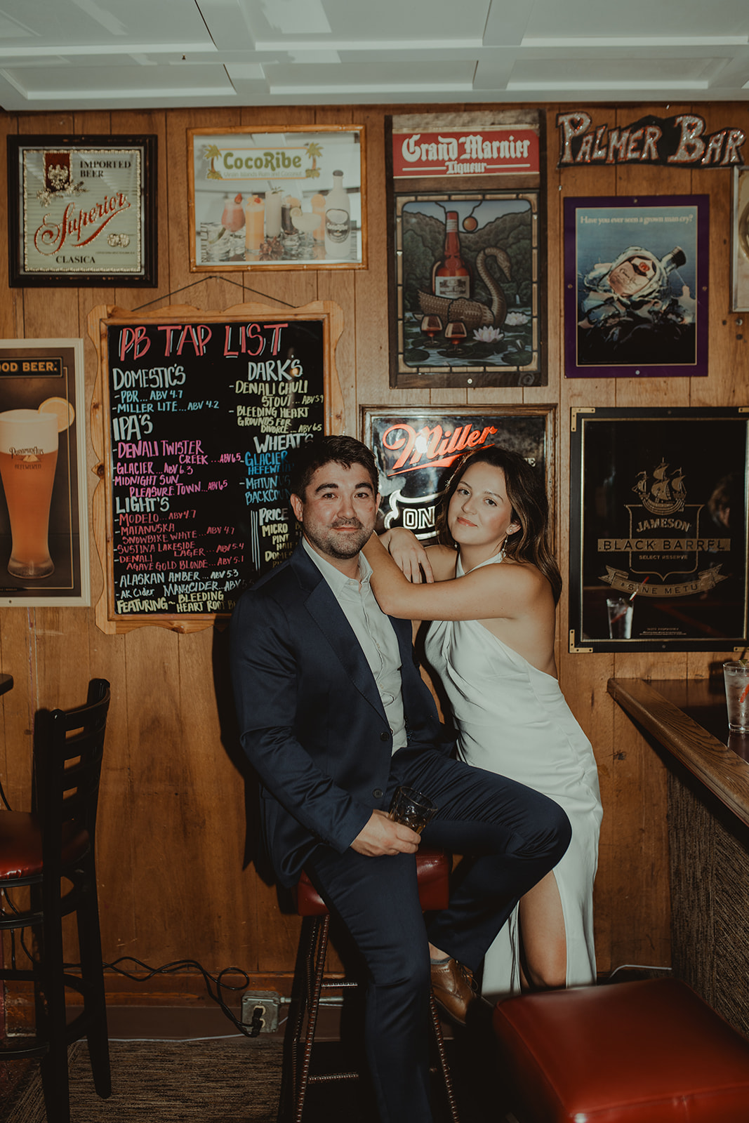 Chic Engagement Session at Bleeding Heart Brewery, AK