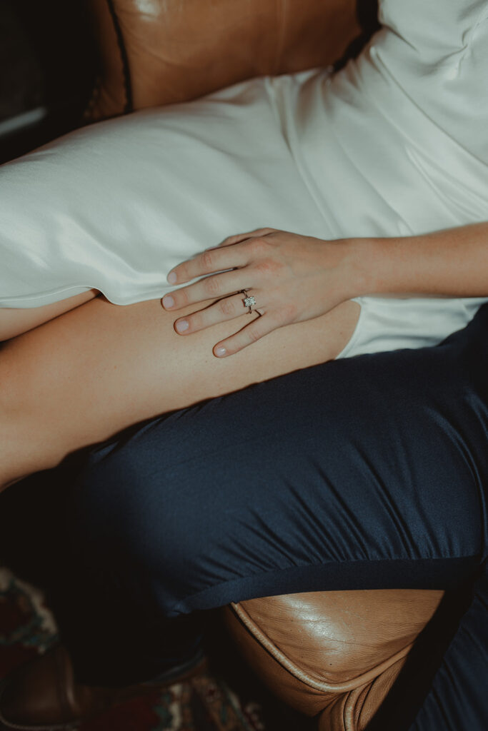 couple at their engagement photoshoot