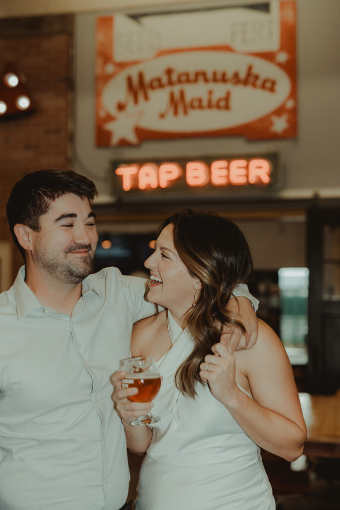 couple drinking their favorite wine