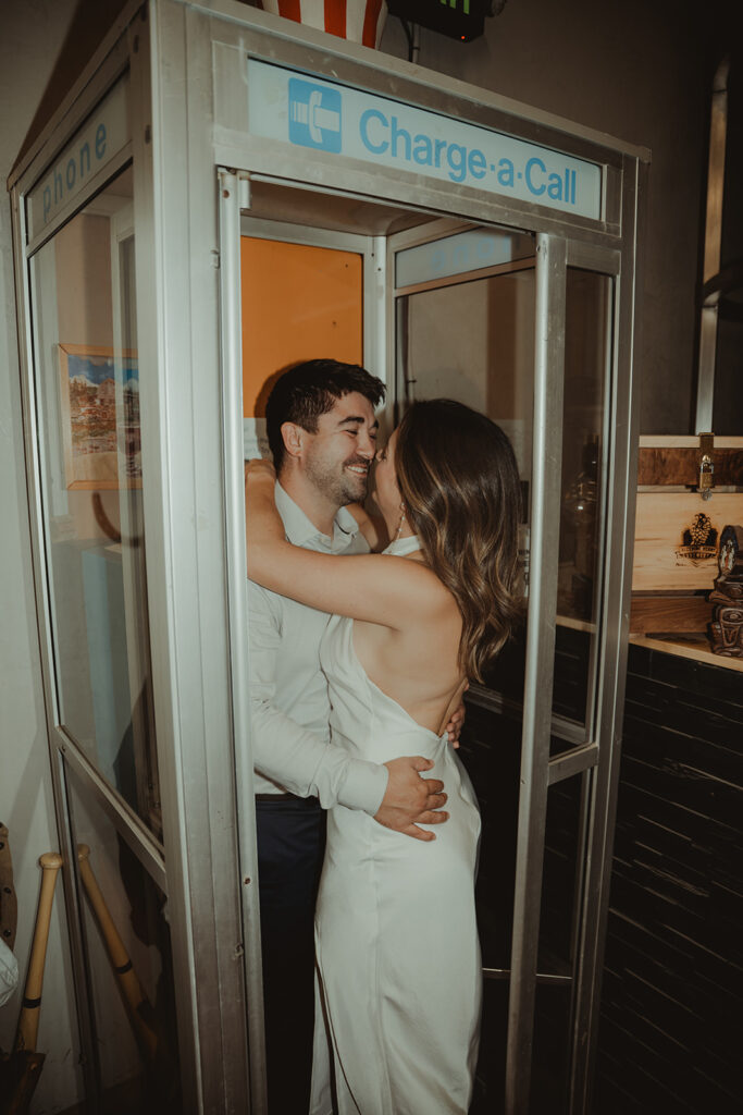 couple looking at each other during their session