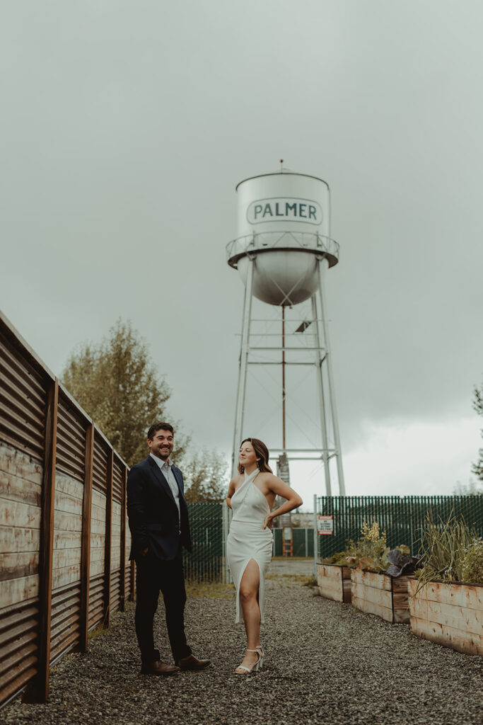 Chic Engagement Session at Bleeding Heart Brewery, AK