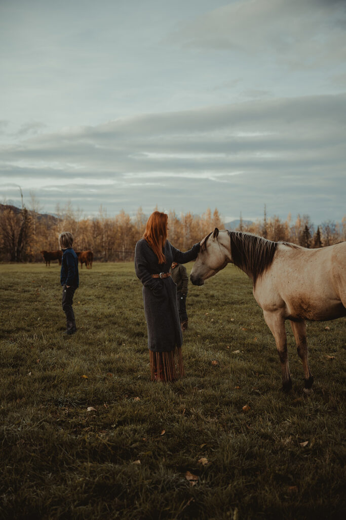 fun outdoor family session in alaska