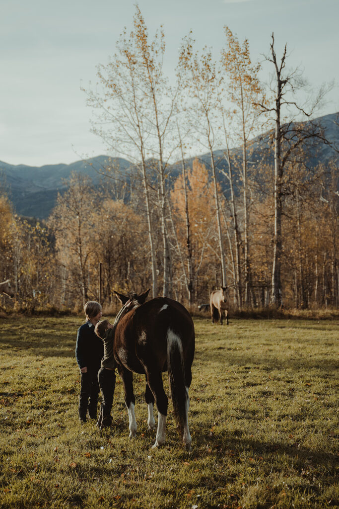 Fun Sunrise Family Photoshoot in Palmer, Alaska