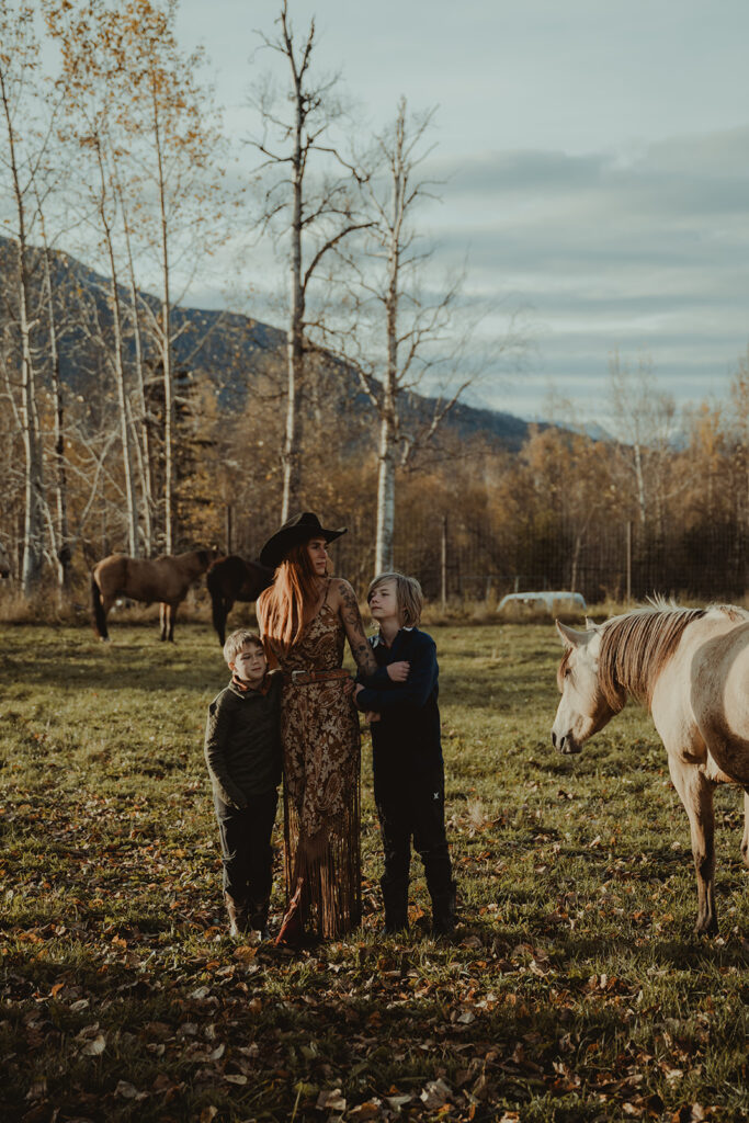 Fun Sunrise Family Photoshoot in Palmer, Alaska