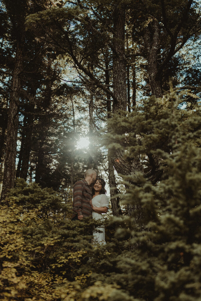 Fun Fall Engagement Session in Hope, AK