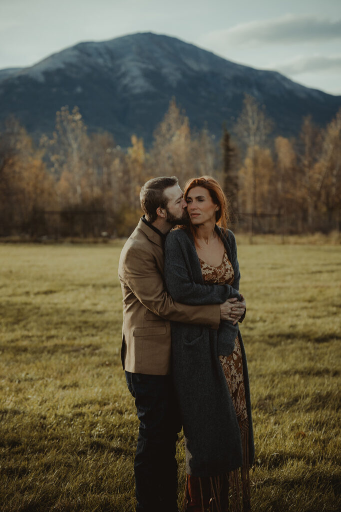 happy couple at their photoshoot