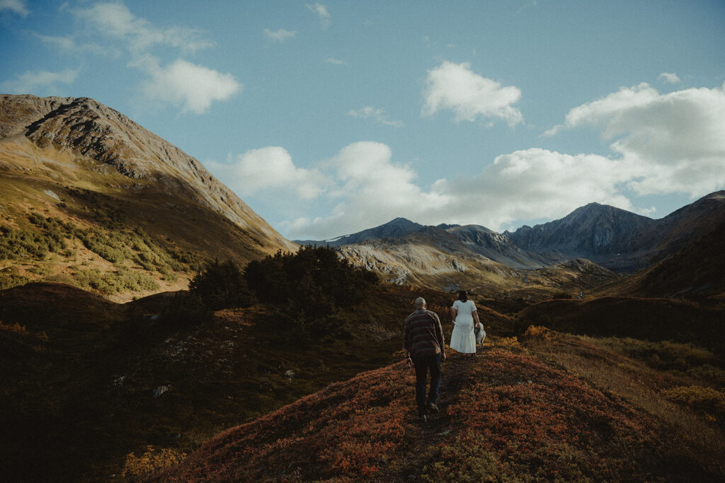 Fun Fall Engagement Session in Hope, AK