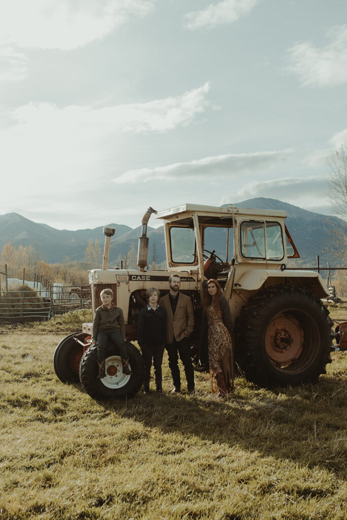 Fun Sunrise Family Photoshoot in Palmer, Alaska