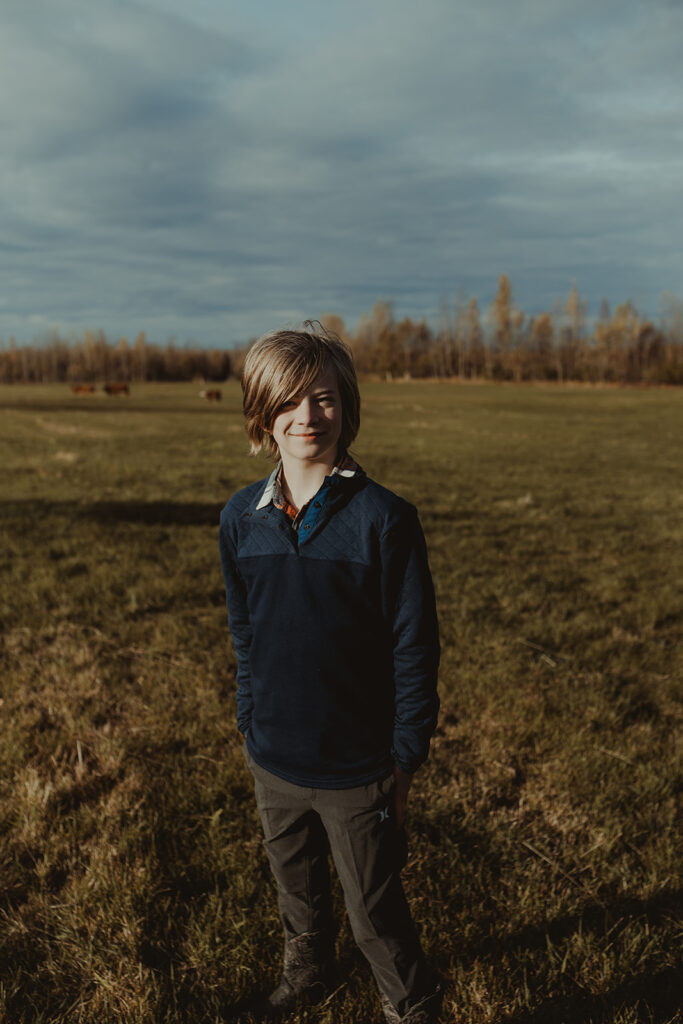 Fun Sunrise Family Photoshoot in Palmer, Alaska