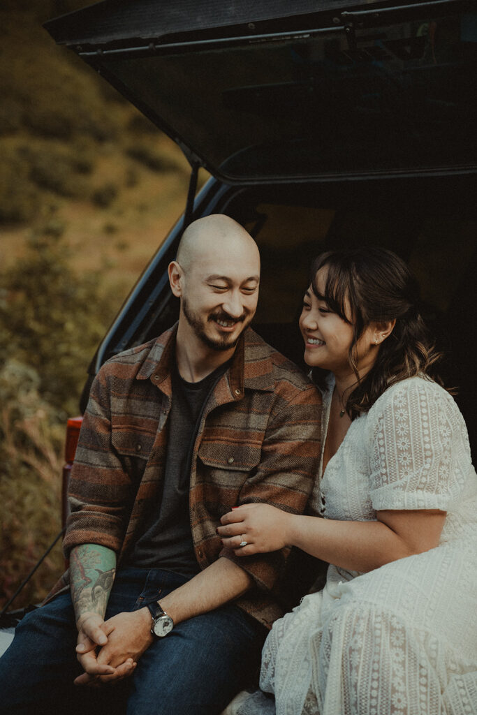 Fun Fall Engagement Session in Hope, AK