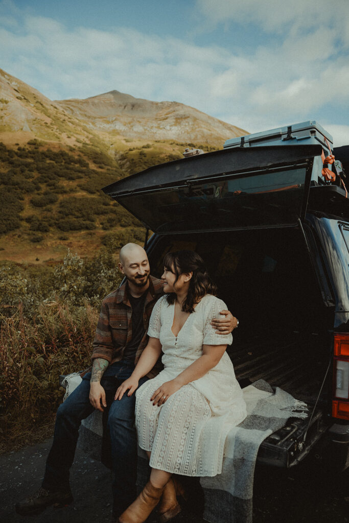 couple at their dream engagement session