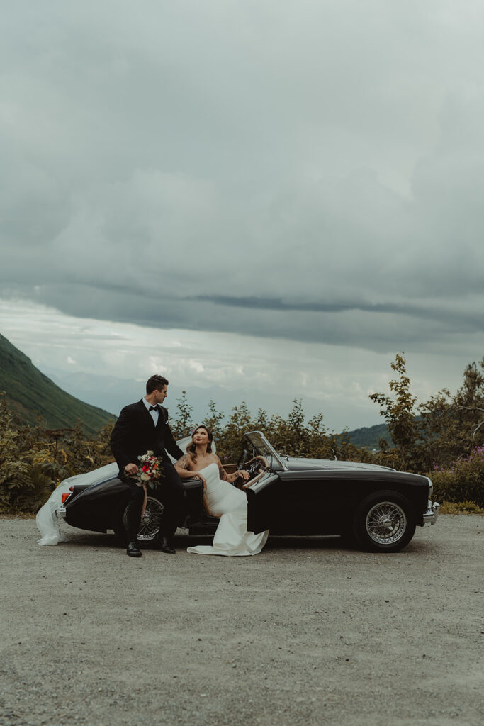 bride and groom at their elopement